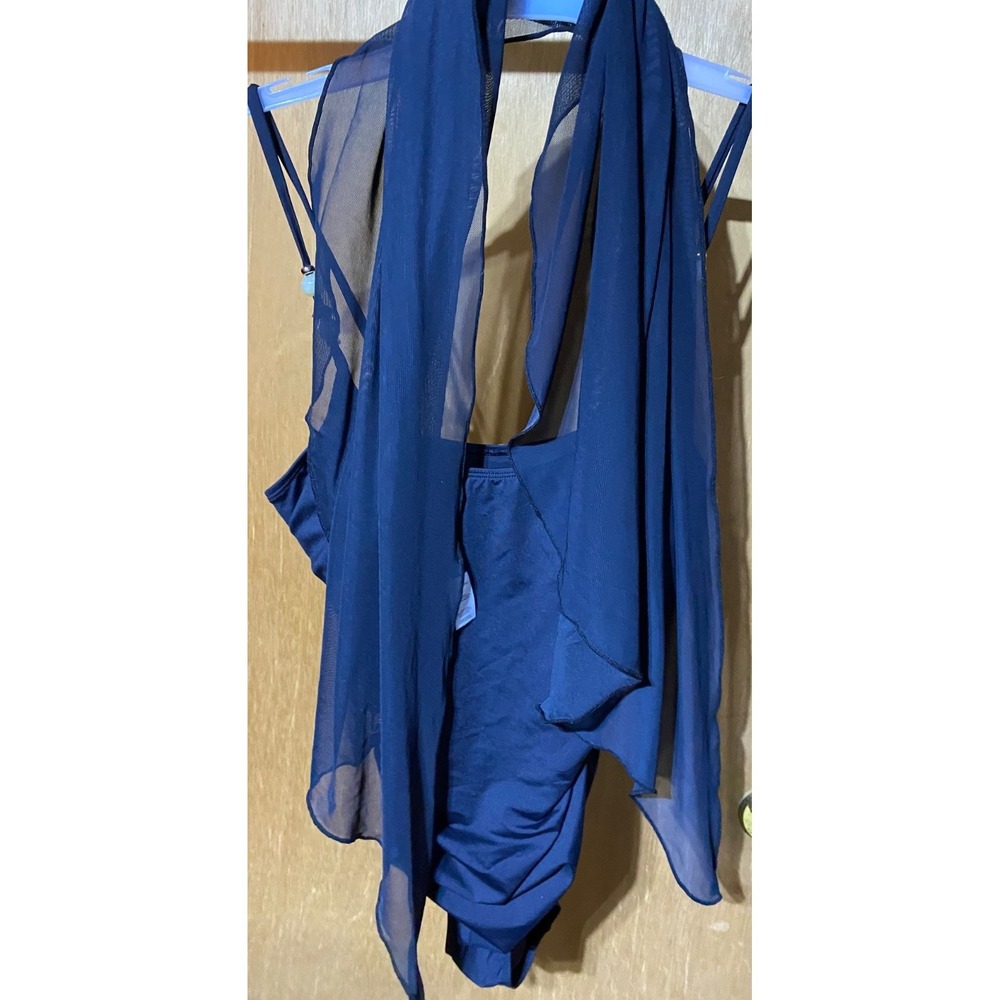 NWT Women's Betsey Johnson Core One-Piece Swimsuit with sarong - Size Large